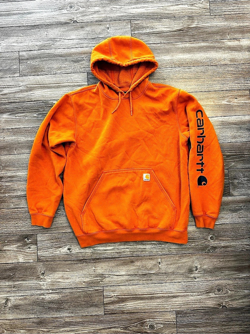 Carhartt Loose Fit Midweight Signature Sleeve Logo Hooded Sweatshirt K288 Hoodie